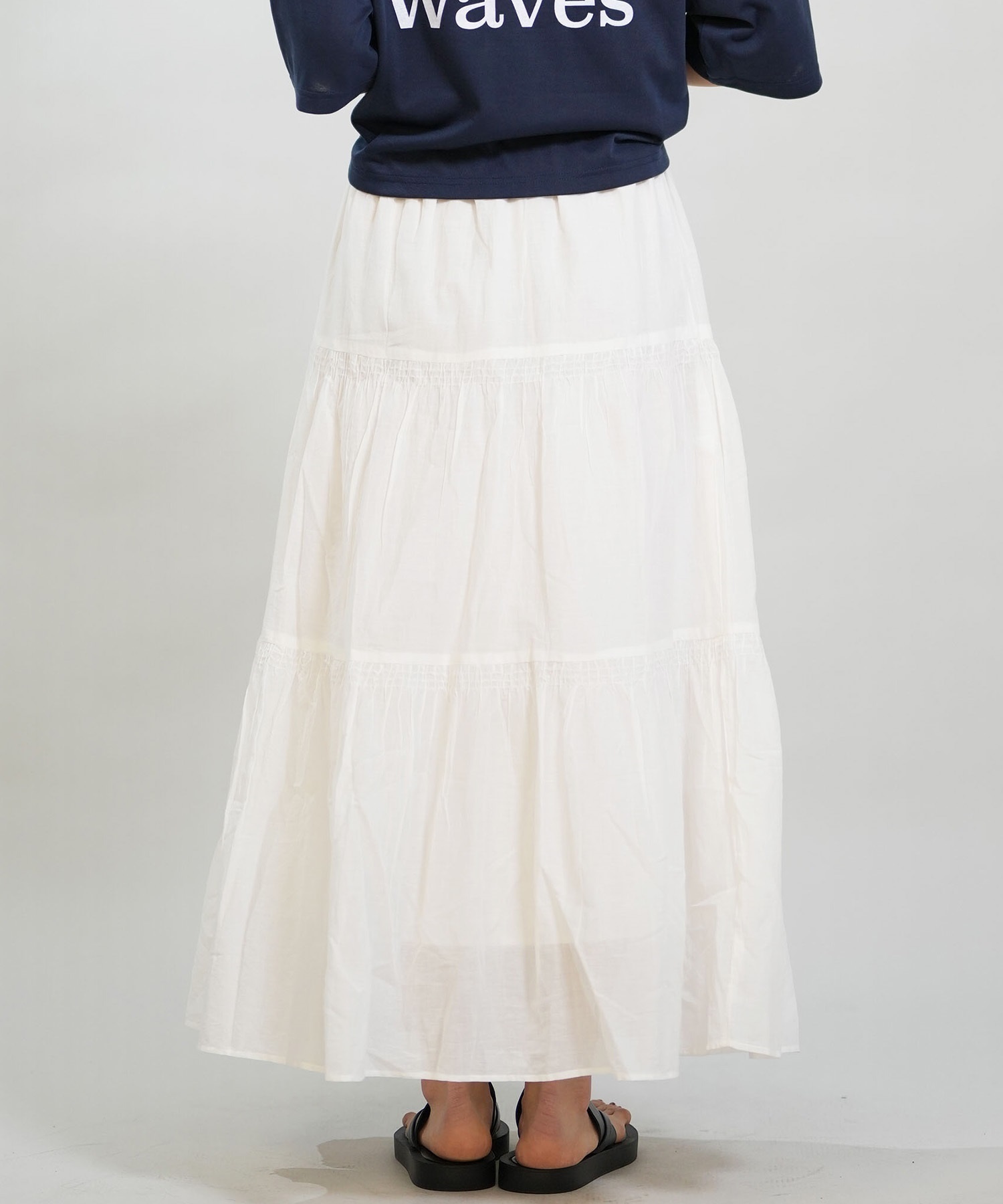 RIKKA FEMME リッカファム スカート レディース ロングスカート ティアードスカート RF6S-3501(KHA-FREE)