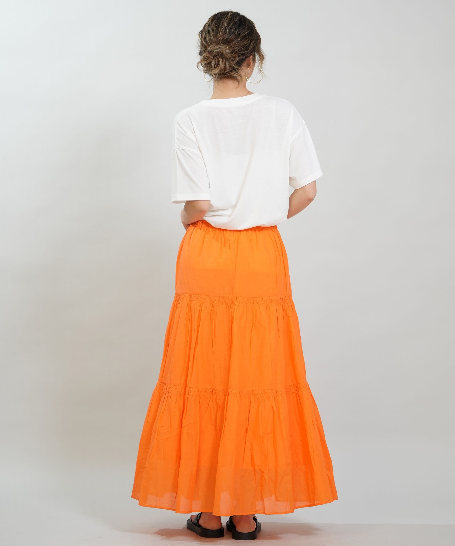 RIKKA FEMME リッカファム スカート レディース ロングスカート ティアードスカート RF6S-3501(KHA-FREE)