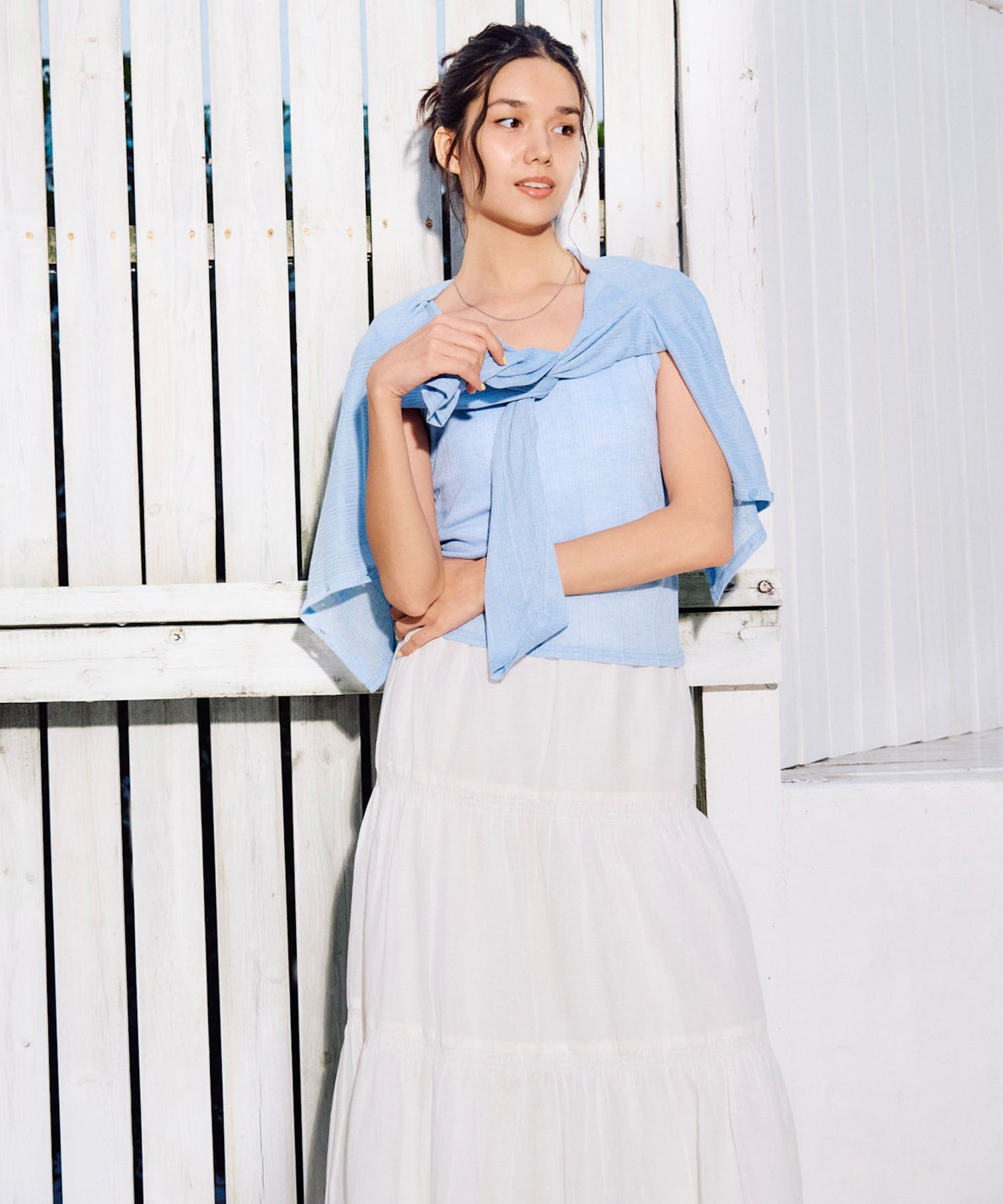 RIKKA FEMME リッカファム スカート レディース ロングスカート ティアードスカート RF6S-3501(KHA-FREE)