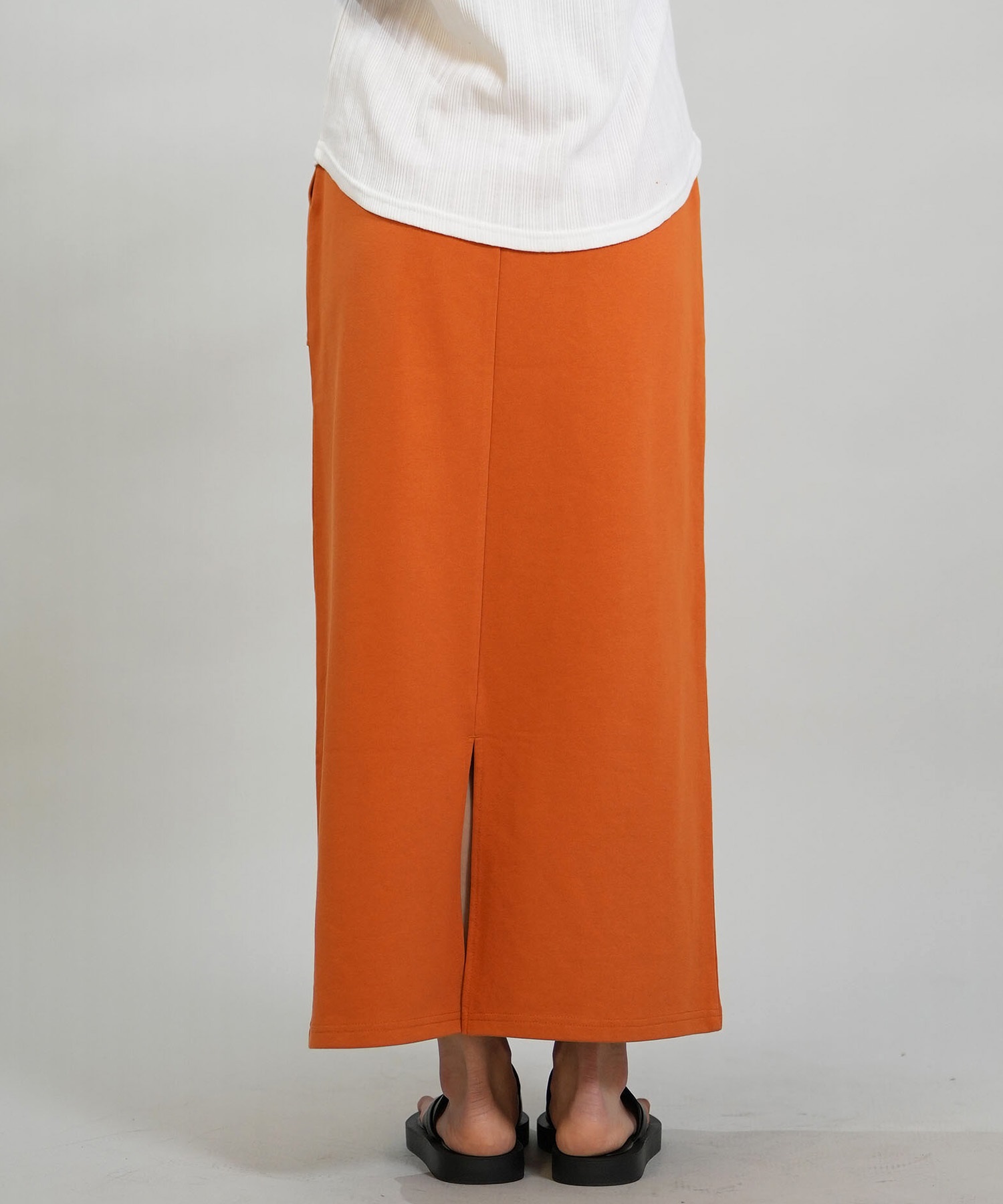 RIKKA FEMME リッカファム スカート レディース Iライン ロング丈 スウェット RF6S-3502(BLK-FREE)