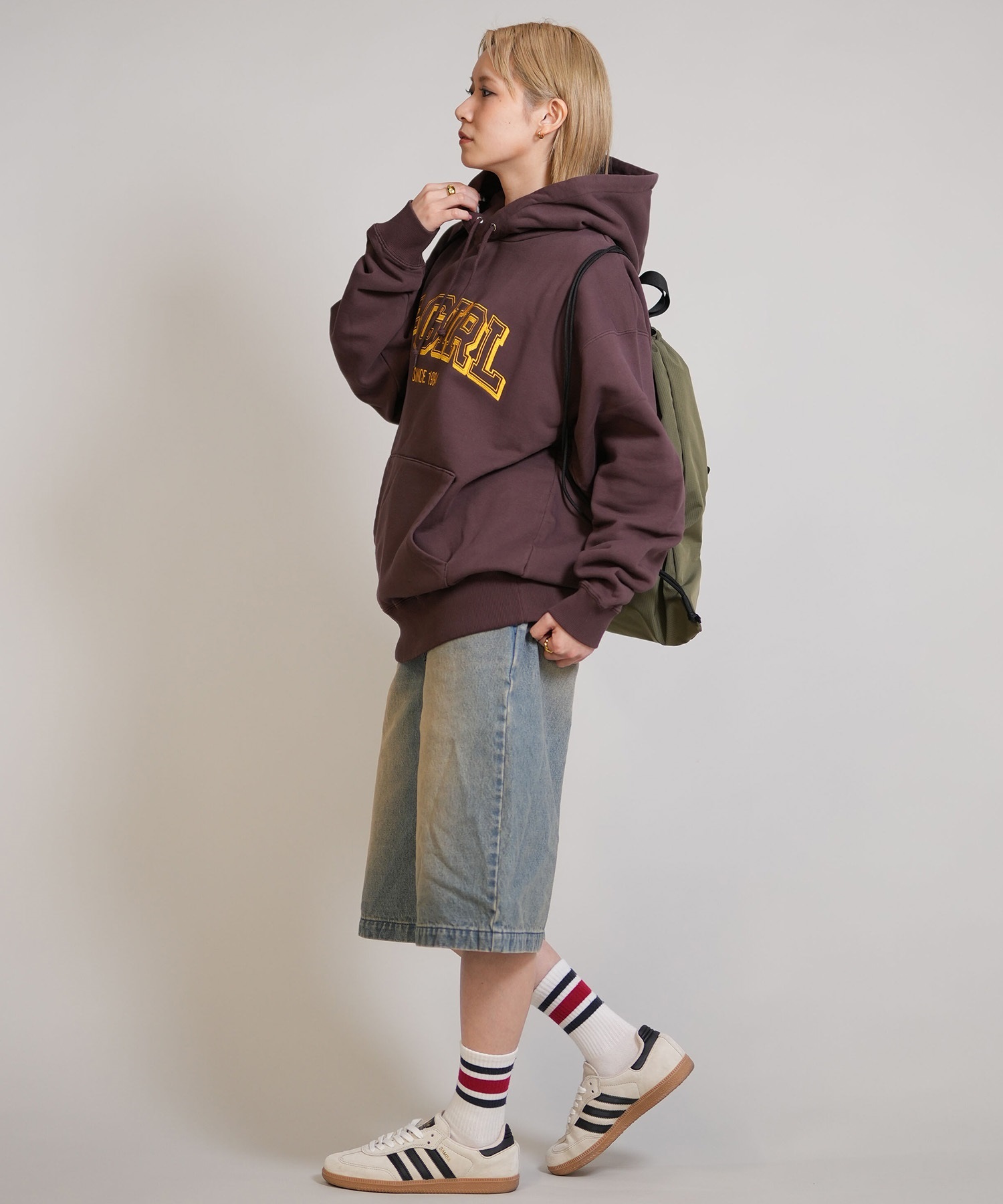 RIKKA FEMME リッカファム ナップサック アニマル柄 ドローコードナップサック RFA6S-0101(BLK-FREE)