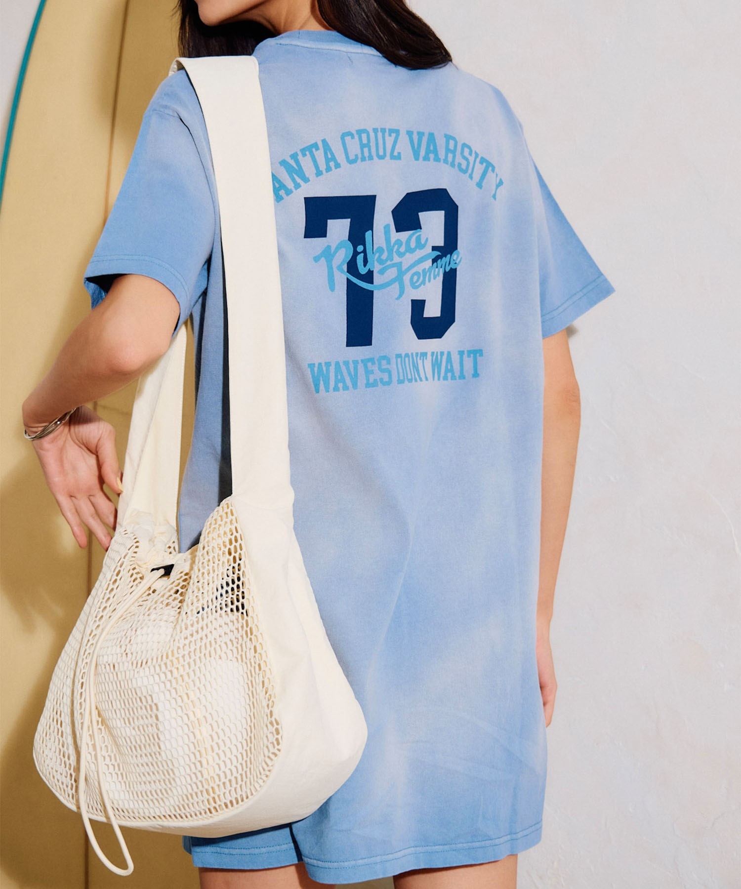 RIKKA FEMME リッカファム ショルダーバッグ メッシュ 巾着付き RFA6S-0102(KHA-FREE)