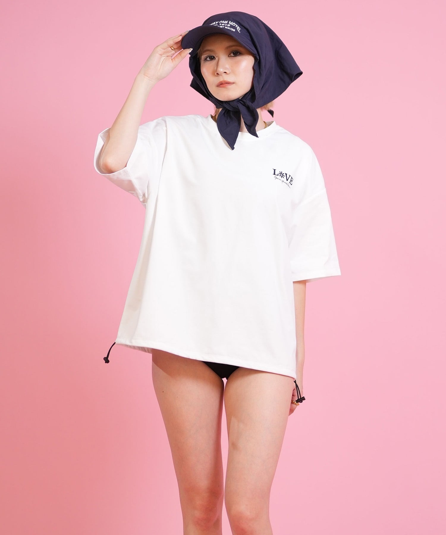 RIKKA FEMME リッカファム キャップ つば付きバンダナ UVバンダナキャップ RFA6S-1102(BEG-FREE)