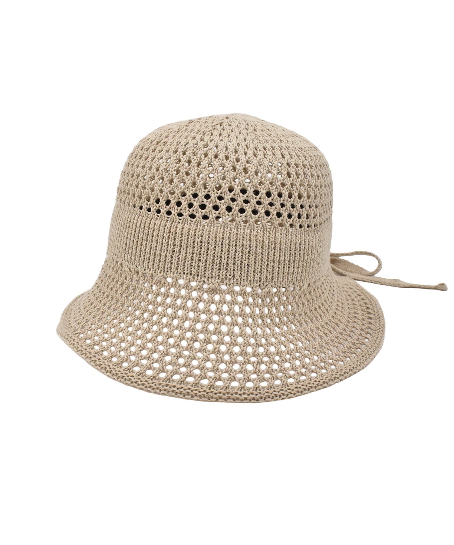 RIKKA FEMME リッカファム ハット バケットハット サマーニットハット RFA6S-1201(BEG-FREE)
