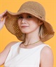 RIKKA FEMME リッカファム ハット ペーパーハット 麦わら帽子 RFA6S-1203(BRN-FREE)