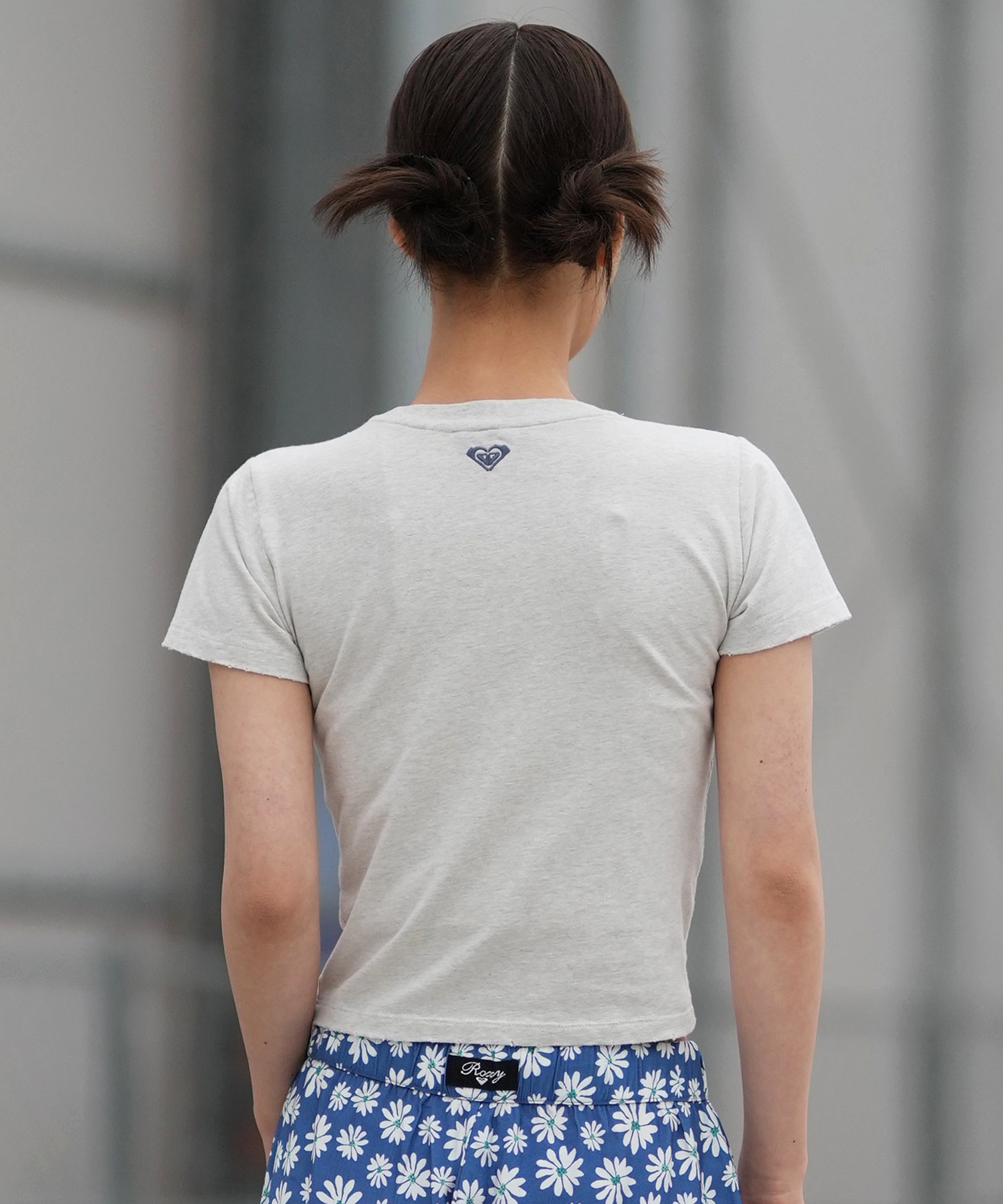 ROXY ロキシー 半袖 Tシャツ レディース チビT 丈短め クロップド丈 RST261086(WHT-M)