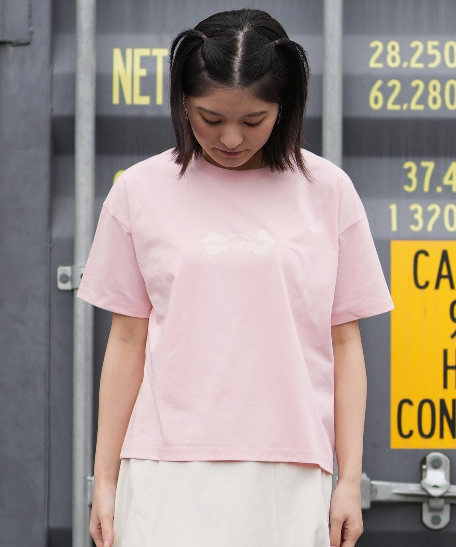 ROXY ロキシー 半袖 Tシャツ レディース WATER SUN AND SURF T RST261642M ムラサキスポーツ限定(GRN-M)