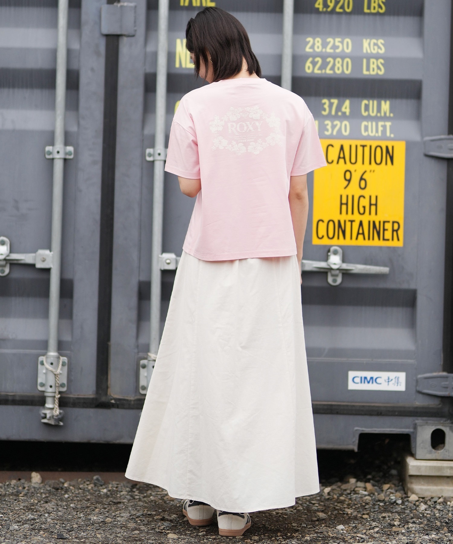 ROXY ロキシー 半袖 Tシャツ レディース WATER SUN AND SURF T RST261642M ムラサキスポーツ限定(GRN-M)