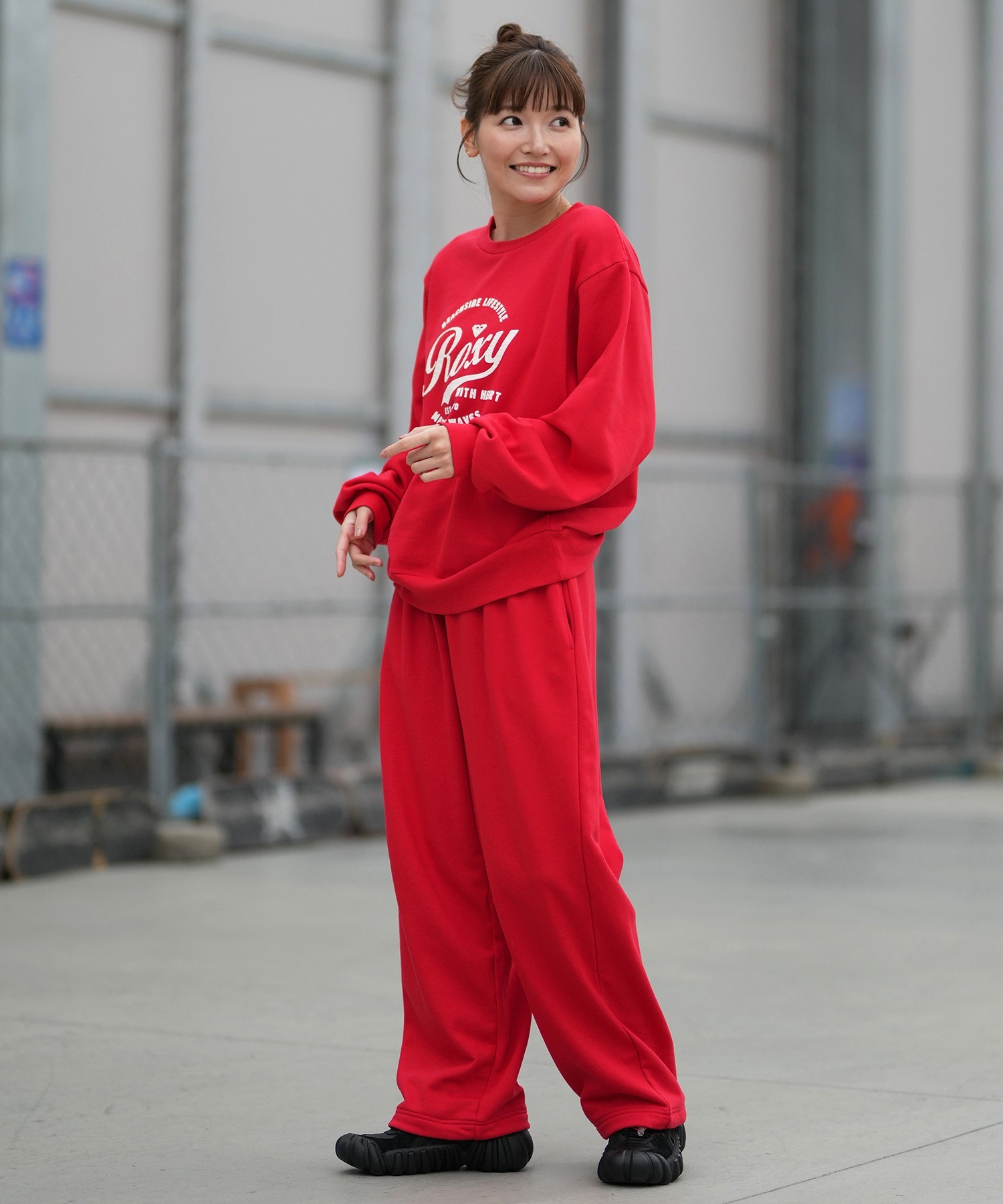 ROXY ロキシー ロングパンツ レディース スウェットパンツ ドローコード付き 裏毛 セットアップ対応 RPT261067(NAT-S)