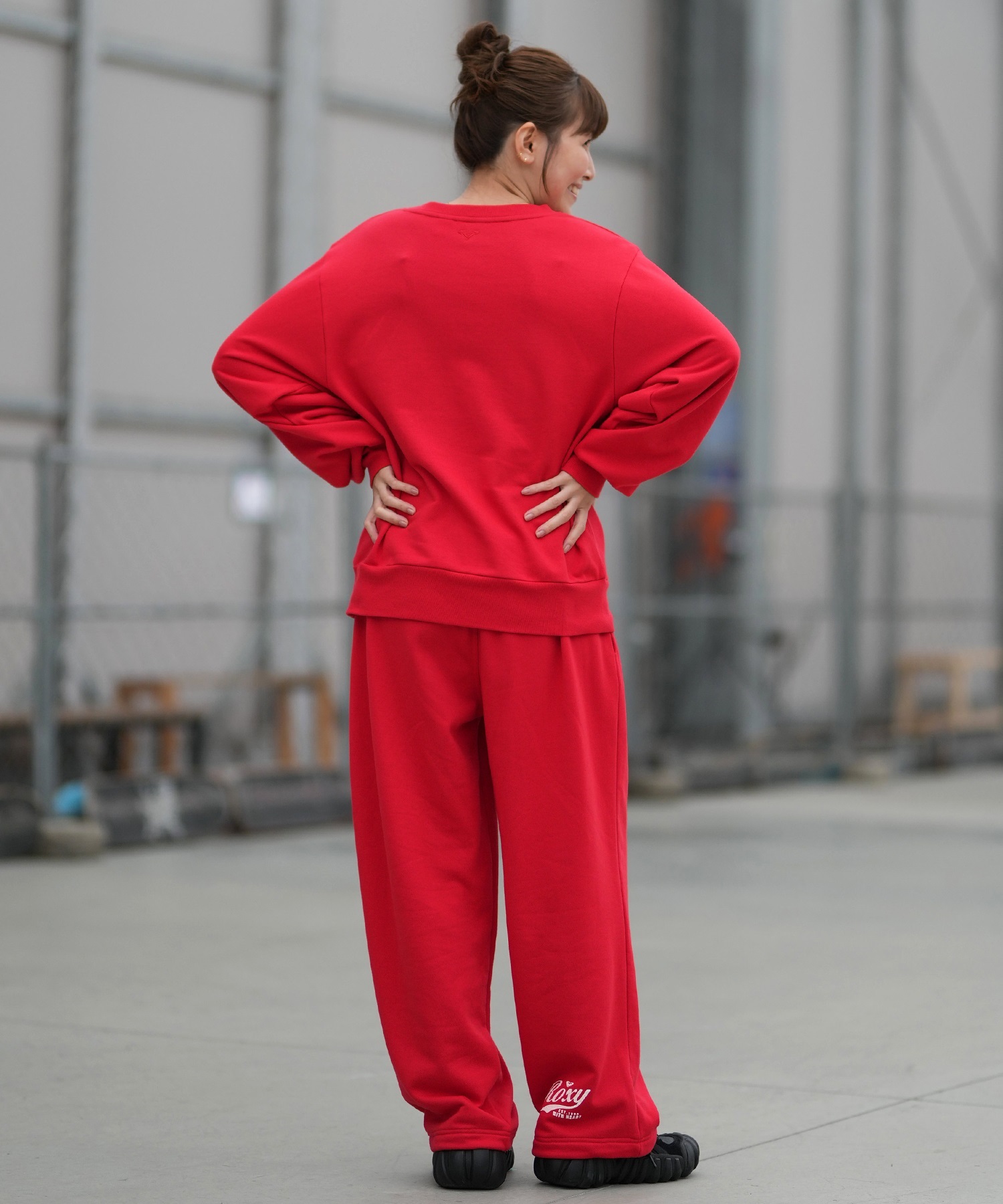 ROXY ロキシー ロングパンツ レディース スウェットパンツ ドローコード付き 裏毛 セットアップ対応 RPT261067(NAT-S)