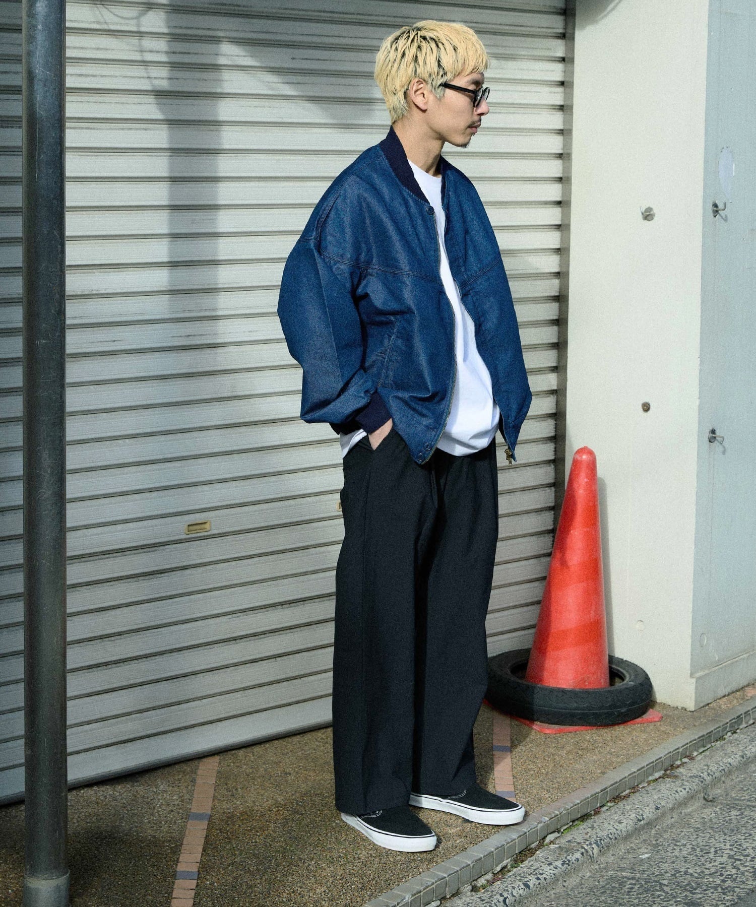 DEAR LAUREL ディアローレル ジャケット メンズ デニム DNM DERBY JACKET ダービージャケット DL26S-0103(NVY-M)