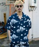 DEAR LAUREL ディアローレル 半袖 シャツ メンズ 水陸両用 VACATION SHIRT DL26S-2403(BLK-M)