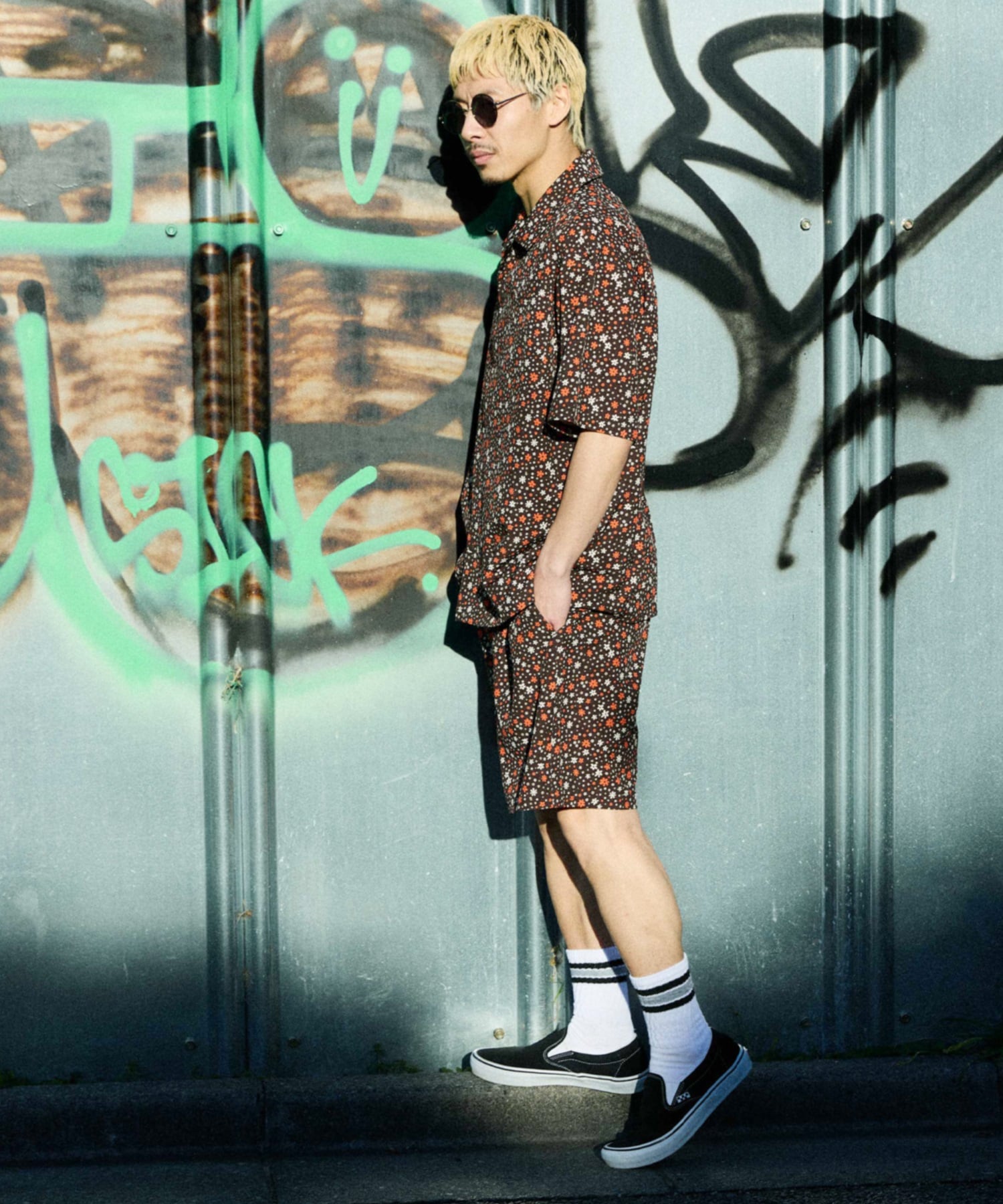 DEAR LAUREL ディアローレル ハーフパンツ ショートパンツ 水陸両用 ショーツ VACATION SHORTS DL26S-3302(BLK-M)