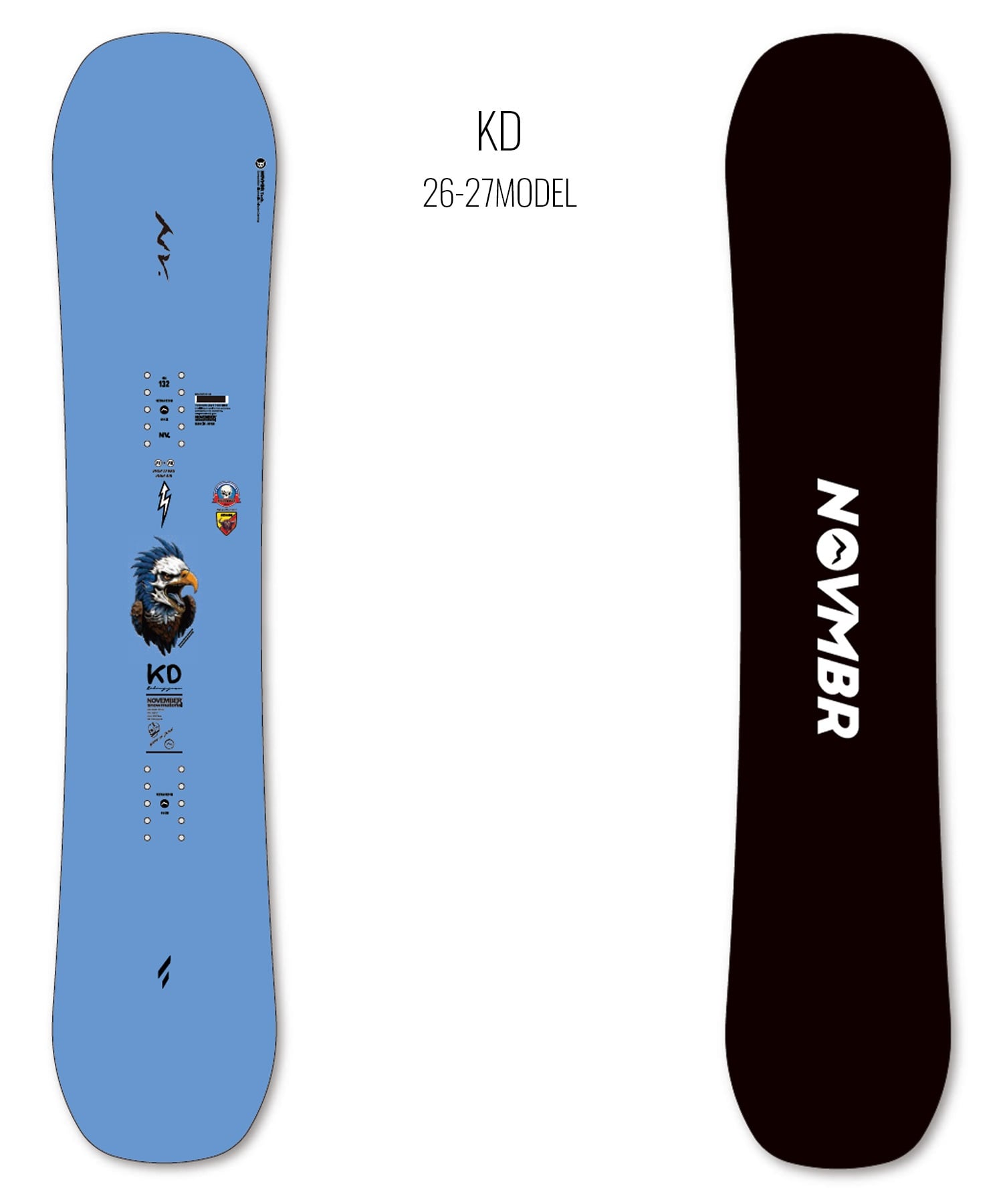 NOVEMBER ノーベンバー ケーディー KD スノーボード 板 パーク ハーフパイプ キッズ ユース ジュニア 26-27 早期購入(ONECOLOR-105cm)